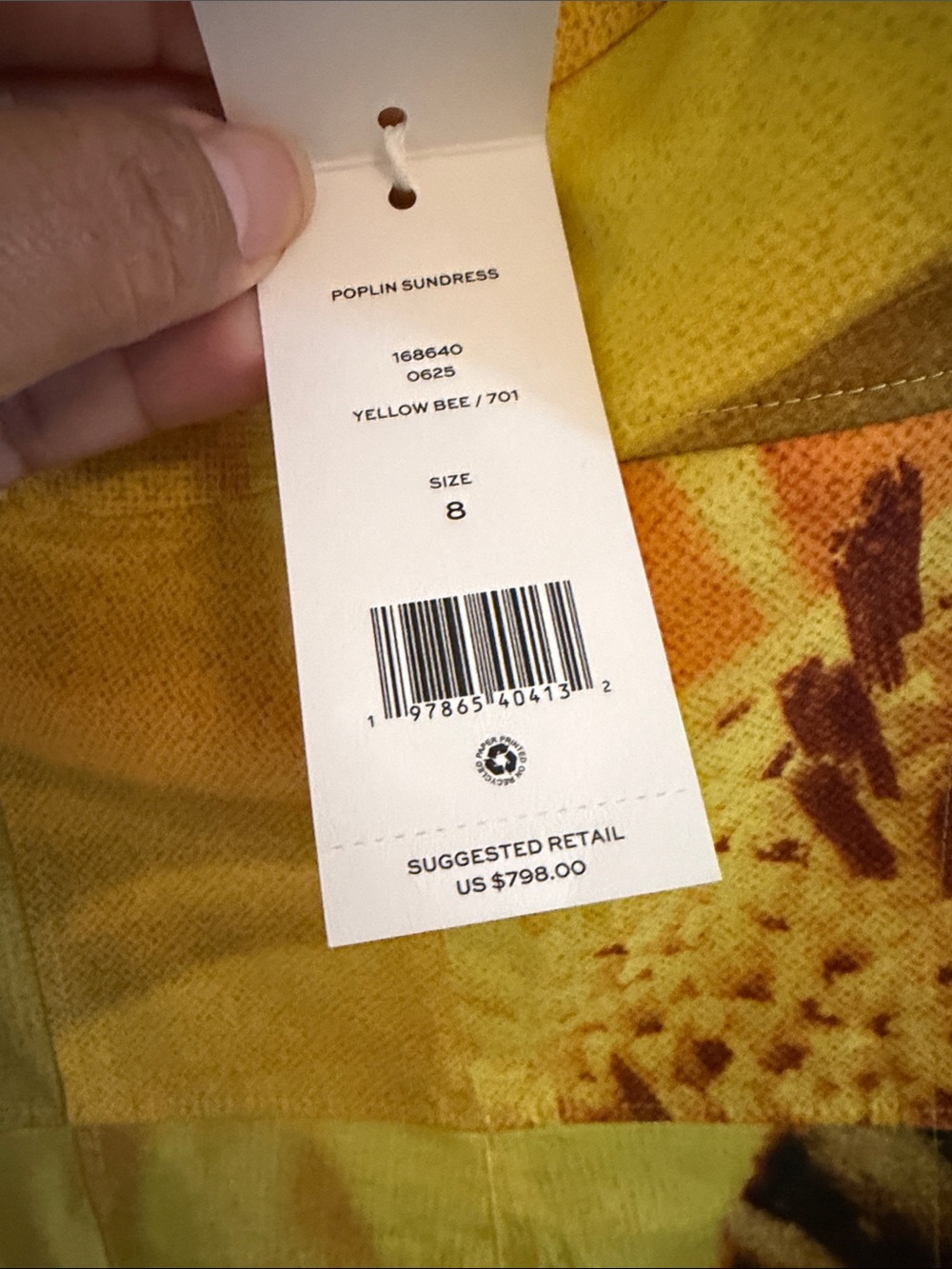 Tory Burch POPLIN SUNDRESS SIZE 8 ๐ - Picture 13 of 13